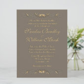 Elegant Wedding Invitation Kaart (Staand voorkant)