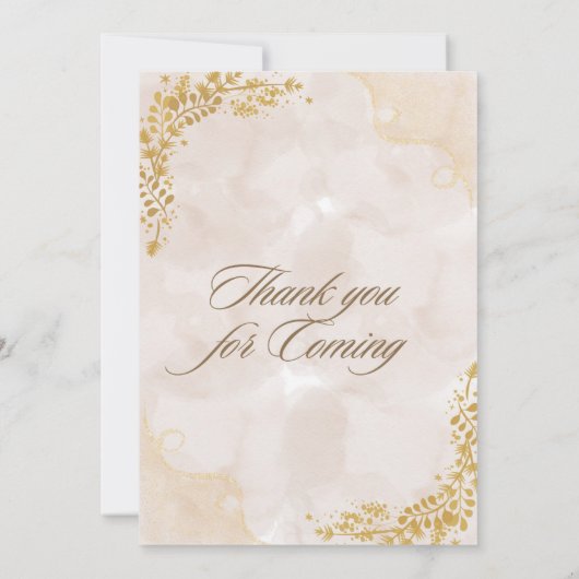 Elegant Wedding invitation Kaart (Achterkant)