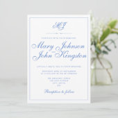 Elegant Wedding Invitation Kaart (Staand voorkant)