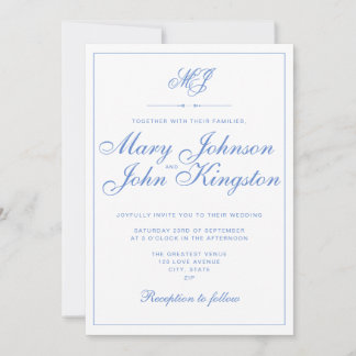 Elegant Wedding Invitation Kaart