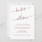 Elegant Wedding Invitation Kaart (Voorkant)