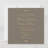 Elegant Wedding Invitation Kaart (Voorkant)