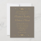 Elegant Wedding Invitation Kaart (Voorkant)