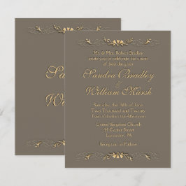 Elegant Wedding Invitation Kaart