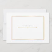 Elegant Wedding Invitation Kaart (Achterkant)