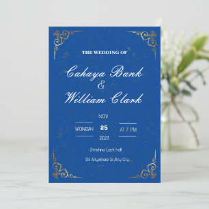 Elegant WEDDING INVITATION Kaart