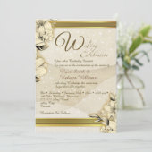 Elegant Wedding Invitation Kaart (Staand voorkant)