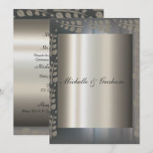 Elegant Wedding Invitation Kaart (Voorkant / Achterkant)