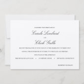 Elegant Wedding Invitation Kaart (Voorkant)