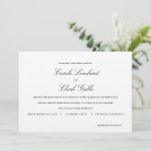 Elegant Wedding Invitation Kaart (Staand voorkant)