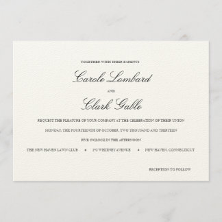 Elegant Wedding Invitation Kaart