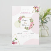 Elegant Wedding Invitation Kaart (Staand voorkant)