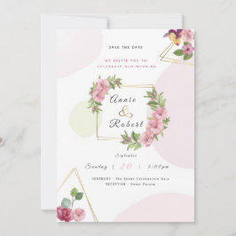 Elegant Wedding Invitation Kaart