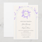 Elegant Wedding Invitation  Kaart (Voorkant / Achterkant)