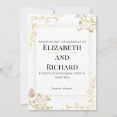 Elegant Wedding Invitation Kaart (Voorkant)