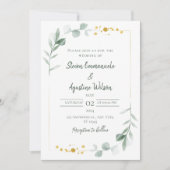 Elegant Wedding Invitation Kaart (Voorkant)
