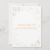 Elegant Wedding Invitation Kaart (Achterkant)