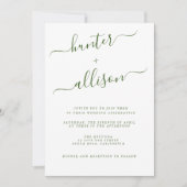 Elegant Wedding Invitation Kaart (Voorkant)