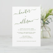 Elegant Wedding Invitation Kaart (Staand voorkant)