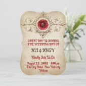 Elegant Wedding Invitation Kaart (Staand voorkant)