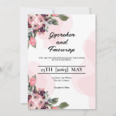 Elegant Wedding Invitation Kaart Colour Design Tem (Voorkant)