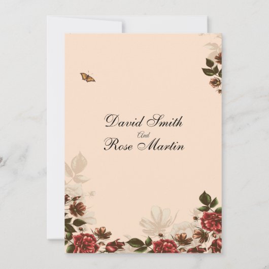 Elegant Wedding Invitation Kaarten voor je special (Achterkant)