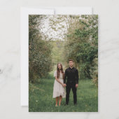 Elegant Wedding Invitation met Neutral Colors Kaart (Achterkant)