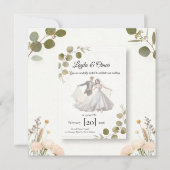 Elegant Wedding Invitation – Minimalist Romantic D Kaart (Voorkant)