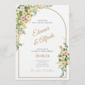 Elegant Wedding Invitation | Modern Romantic Kaart (Voorkant)