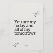 Elegant Wedding Invitation – Personalized Kaart (Achterkant)