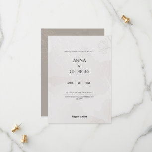 ELEGANT WEDDING INVITATION SAVE THE DATE