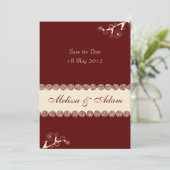 Elegant Wedding Invitation Save The Date (Staand voorkant)