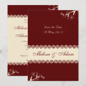 Elegant Wedding Invitation Save The Date (Voorkant / Achterkant)