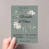 Elegant Wedding Invitation – Simple and Luxurious  Acryl Uitnodigingen (Insitu (Draagbaar))