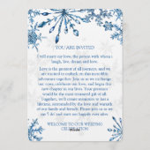 Elegant  Wedding Invitation - Stylish weeding card Kaart (Achterkant)