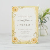 Elegant wedding invitation template, classic feestdagenkaart (Staand voorkant)