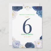 Elegant wedding invitation with Floral accents Bedankkaart (Voorkant)