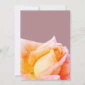 Elegant Wedding Invitation with Roos Kaart (Achterkant)