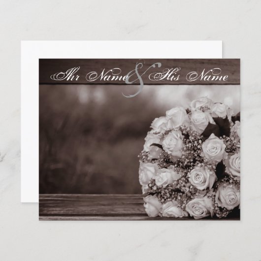 Elegant Wedding Invitations 12 (Voorkant / Achterkant)