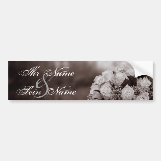 Elegant Wedding Invitations 12 Bumpersticker (Voorkant)