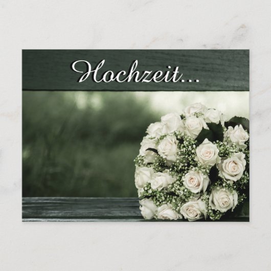 Elegant Wedding Invitations Briefkaart (Voorkant)