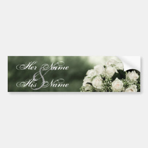 Elegant Wedding Invitations Bumpersticker
