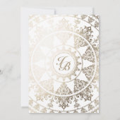 Elegant Wedding Invitations Gold Foil Mandala Kaart (Achterkant)