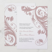 Elegant Wedding Invitations Kaart (Voorkant / Achterkant)