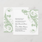 Elegant Wedding Invitations Kaart (Voorkant / Achterkant)