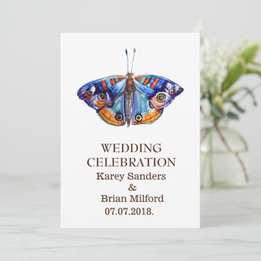 Elegant Wedding Invitations Kaart (Staand voorkant)