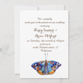 Elegant Wedding Invitations Kaart (Achterkant)