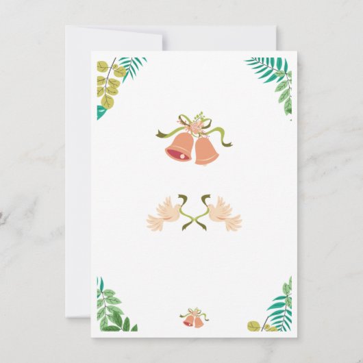 Elegant Wedding Invitations Kaart (Achterkant)