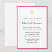 Elegant Wedding Invitations Kaart (Voorkant / Achterkant)