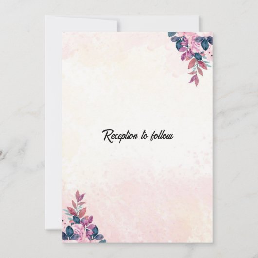 Elegant Wedding Invitations Kaart (Achterkant)